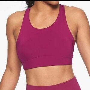 2/40 EUC ATHLETA Circuit Sports Bra ROSE VERBENA PINK Size XS